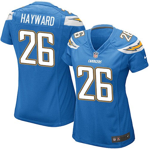 Women's Game Casey Hayward Nike Jersey Electric Blue Alternate - #26 NFL Los Angeles Chargers